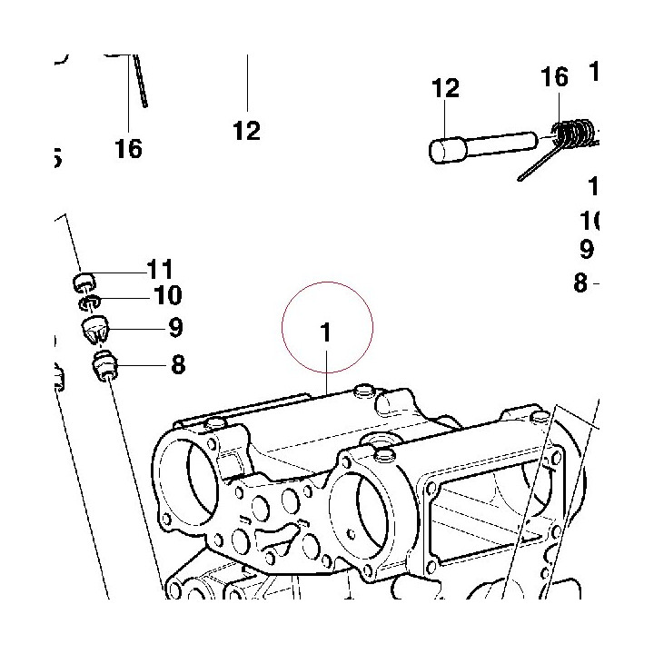 Cylinder head 30121062A