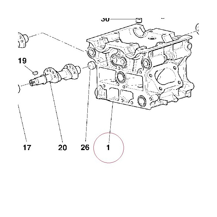 Cylinder head 30121126G