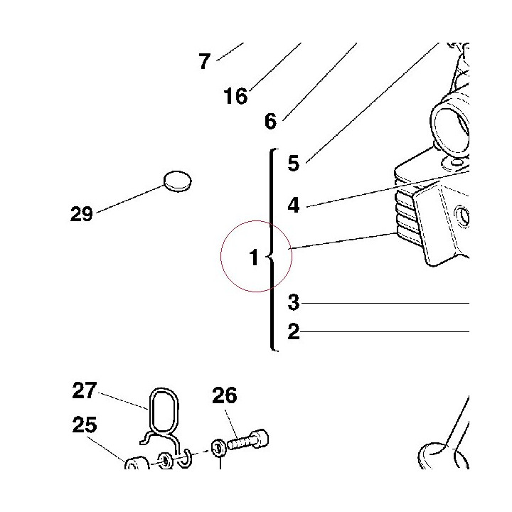 Complete vertical head 30121251A