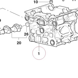 Cylinder head 30121581A