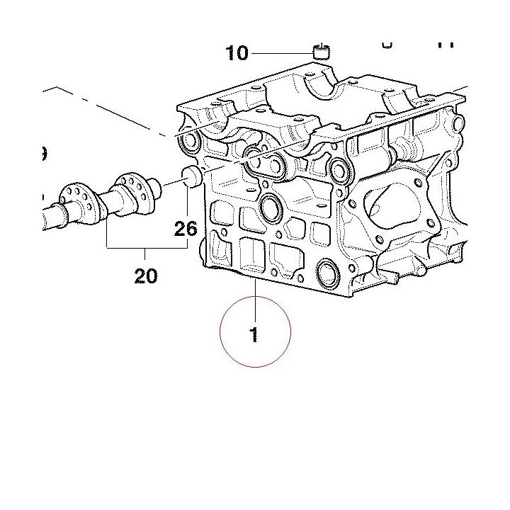 Cylinder head 30121581A