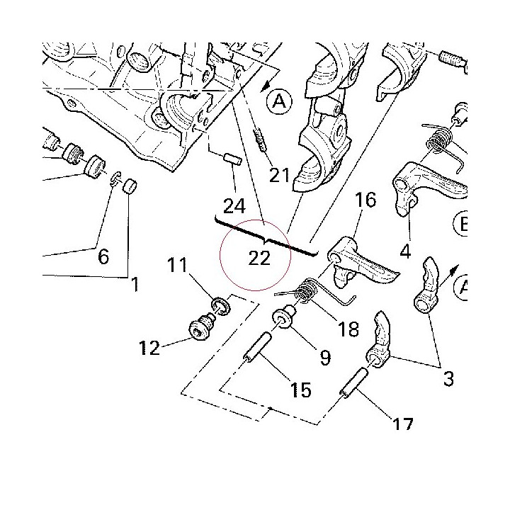 Horizontal cylinder head 30122383B