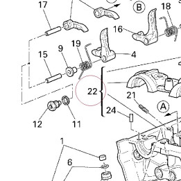 Vertical cylinder head 30122393B
