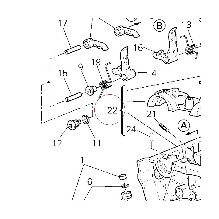 Complete vertical head 30122394B
