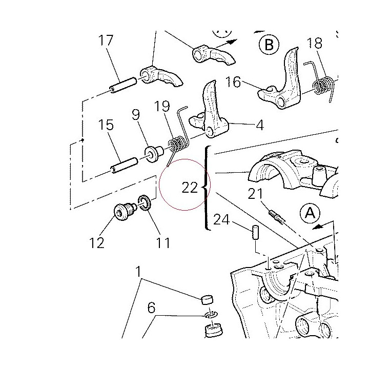 Vertical cylinder head 30122394BB