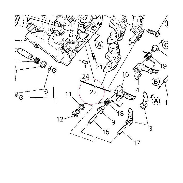 Complete horizontal head 30122404B