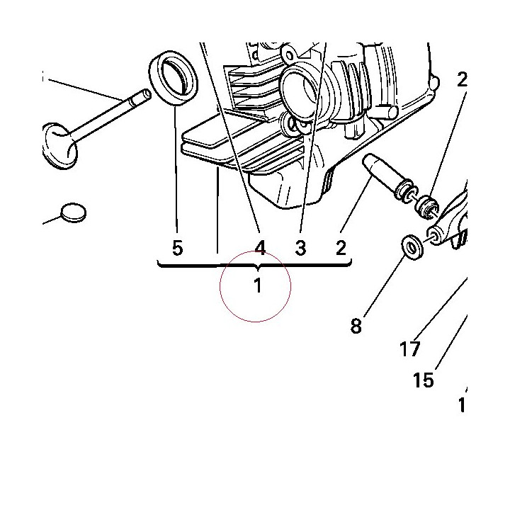 Horizontal cylinder head 30122442B