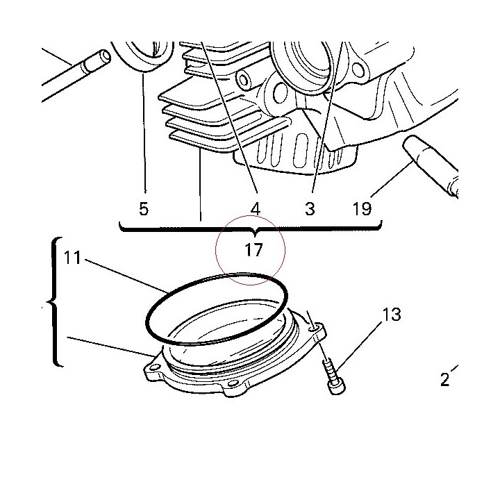 Horizontal cylinder head 30122512CA