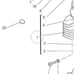 Vertical head 30122561AB