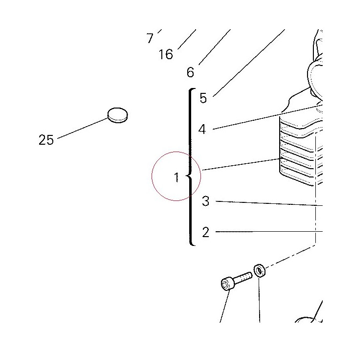 Vertical head 30122561AB