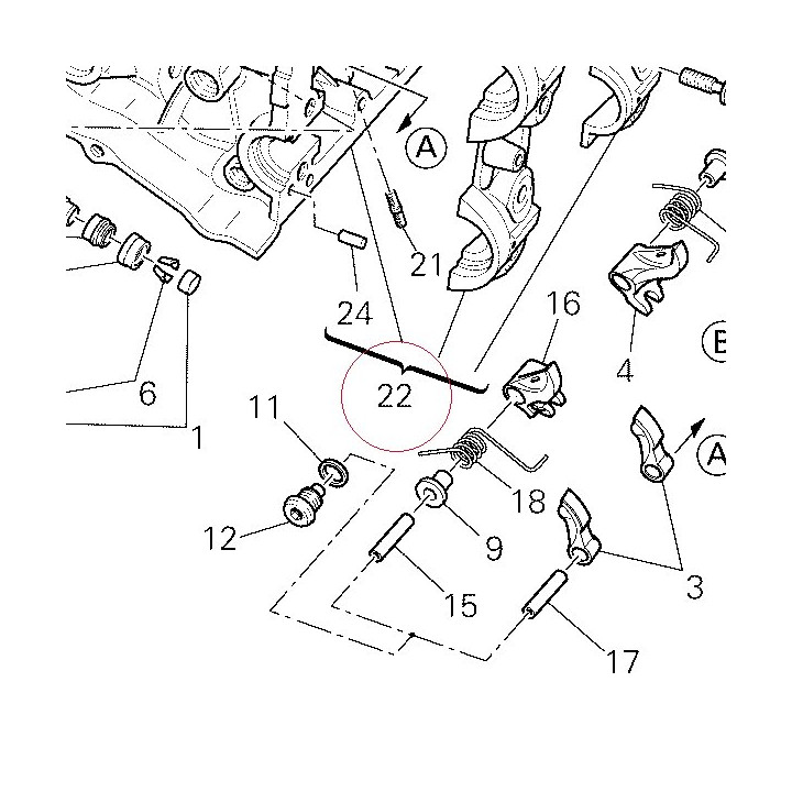 Horizontal cylinder head 30122701AB