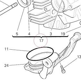 Complete horizontal head 30122751AA