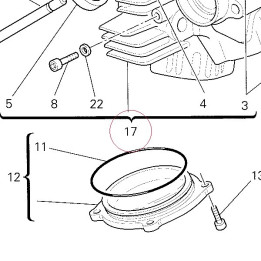 Horizontal cylinder head 30122751DA