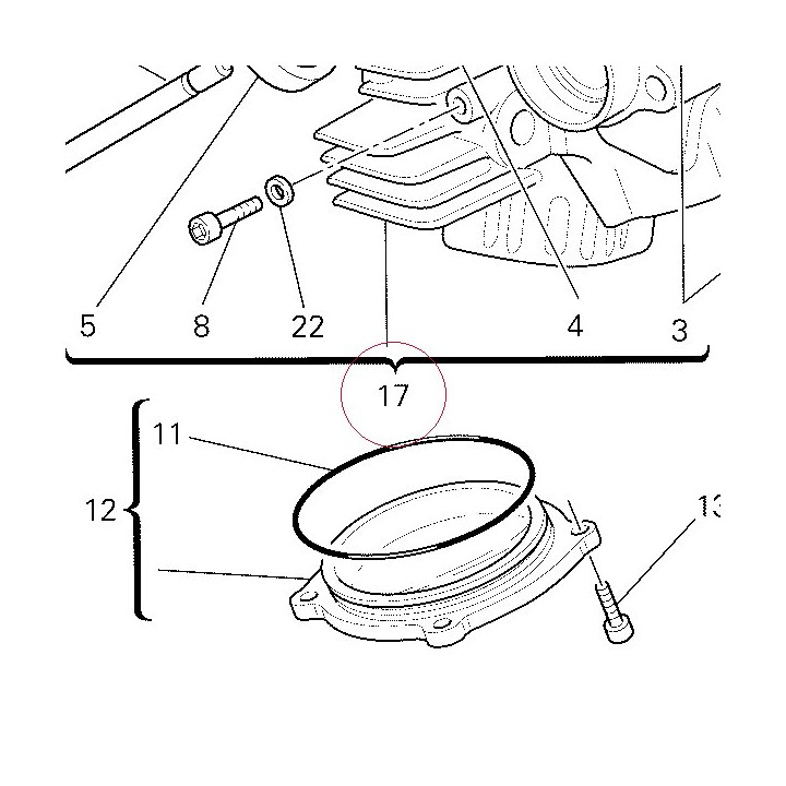 Horizontal cylinder head 30122751DA