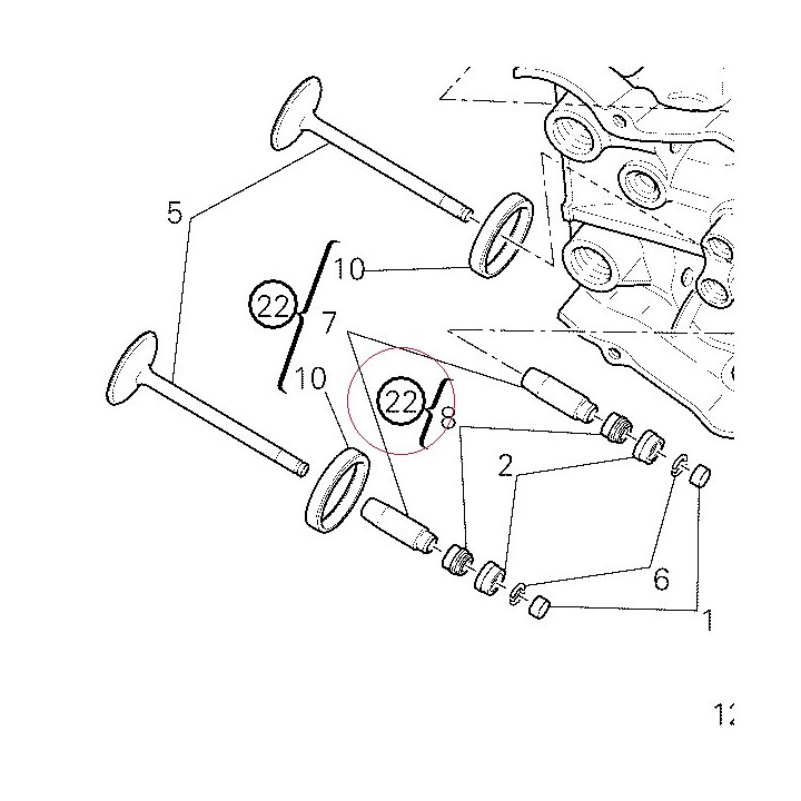 Complete horizontal head 30122782A