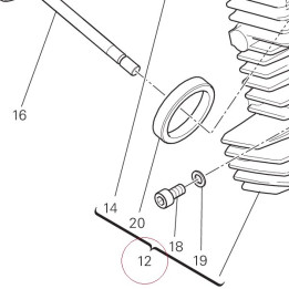 Complete horizontal head 30122882DA