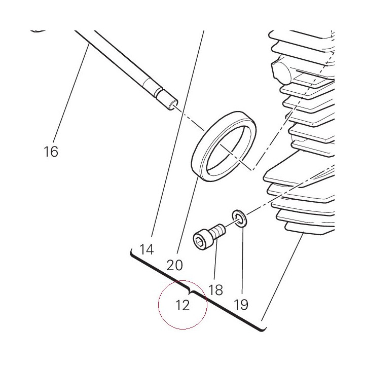 Complete horizontal head 30122882DA