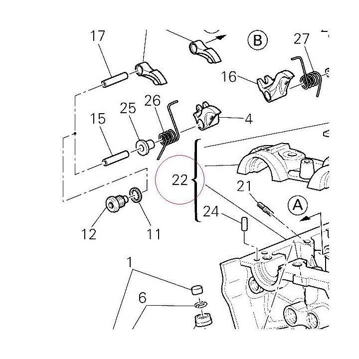 Complete vertical head 30123051B