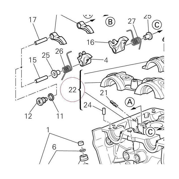 Complete vertical head 30123301A