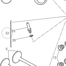 Complete horizontal head 30123651AC