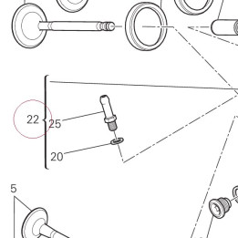 Complete horizontal head 30123712AC