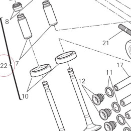 Complete vertical head 30123722AC