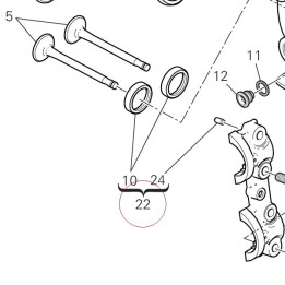Complete horizontal head 30124071B
