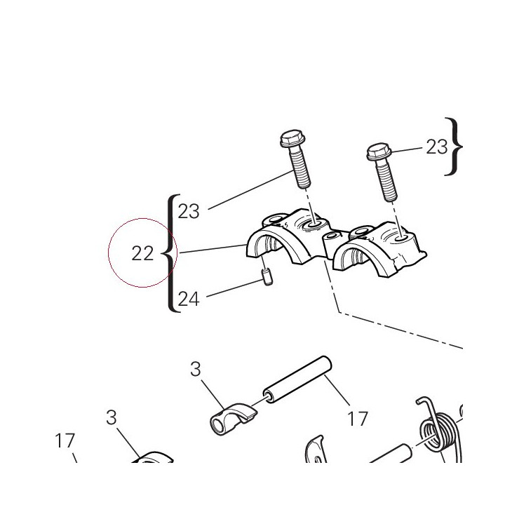Complete vertical head 30124082B