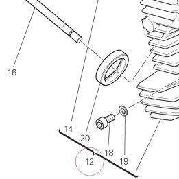 Complete horizontal head 30124311AA