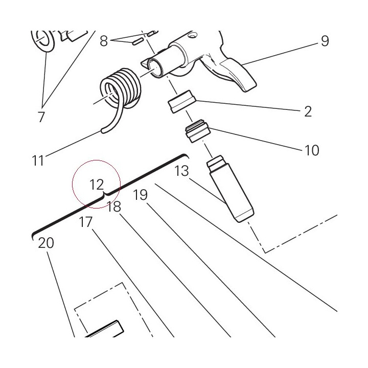 Complete vertical head 30124321AA