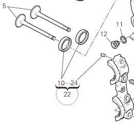 Complete horizontal head 30124852AC
