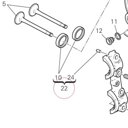 Complete horizontal head 30124853AC