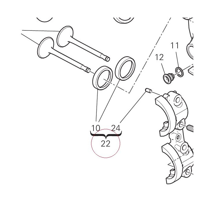 Complete horizontal head 30124892B