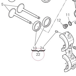 Complete horizontal head 30124901B