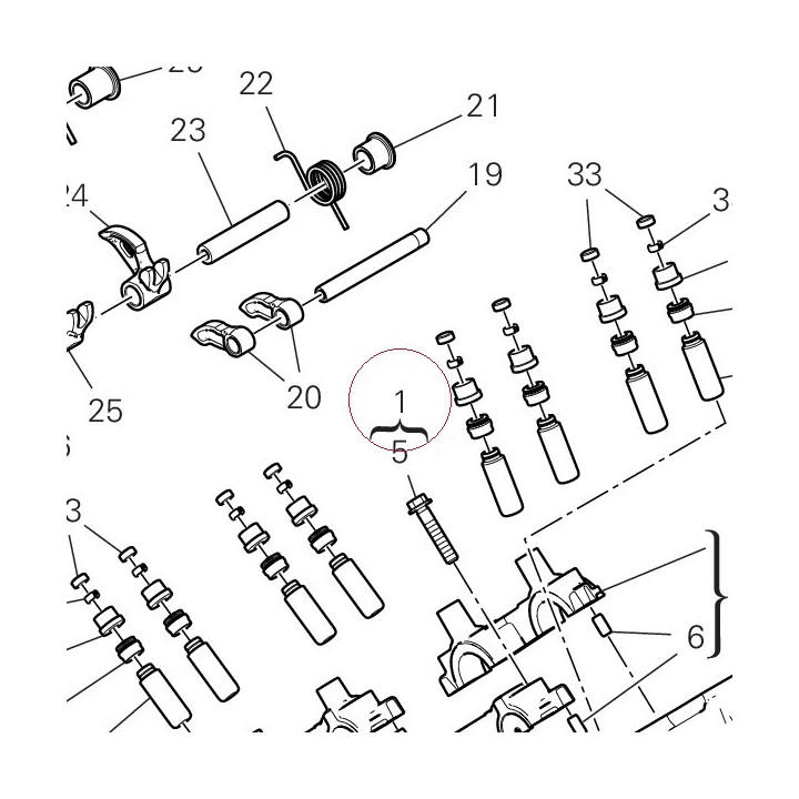 Rear head 30125181AR