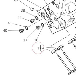 Rear head 30125181BR