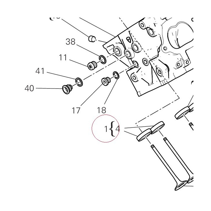 Rear head 30125181BR