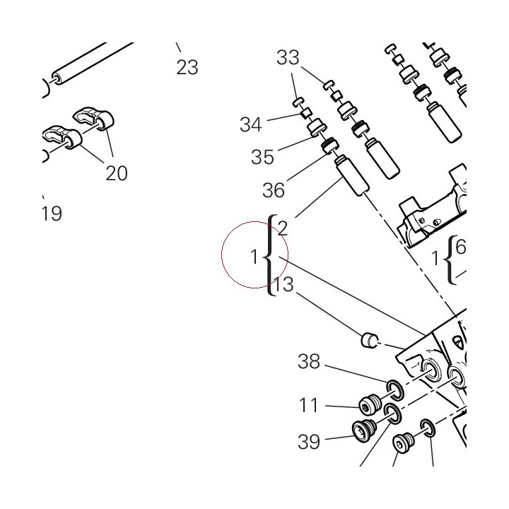 Rear head 30125782AR