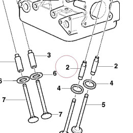 Intake valve guide, oversized 30310012AD