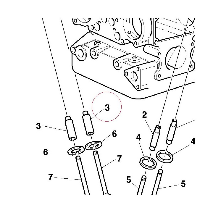 Exhaust valve guide, oversized 30310021AB
