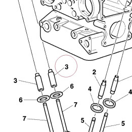 Exhaust valve guide, oversized 30310021AC