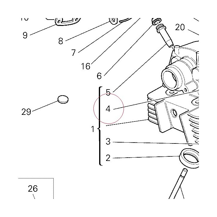 Guide intake valve +0.03 mm 30310031AB