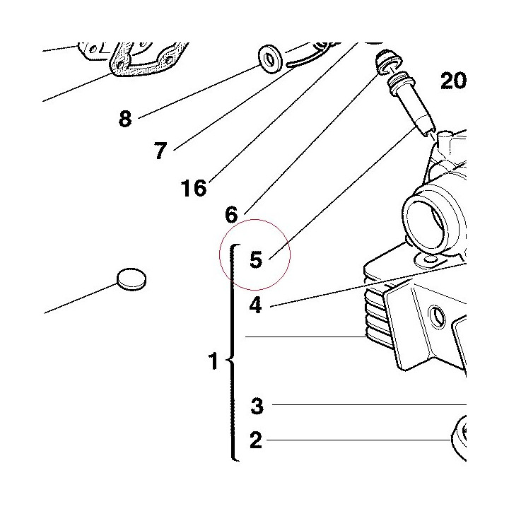 Guide, valve oversized 0.06 mm 30310041CC