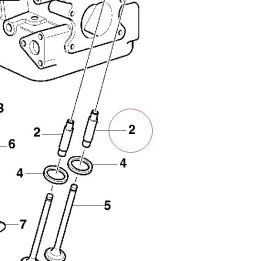 Intake valve guide, bronze 30310091A