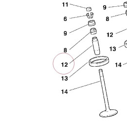 Guide intake valve +0.09 mm 30310371AC