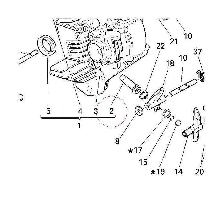 Guide, exhaust valve 30310401A