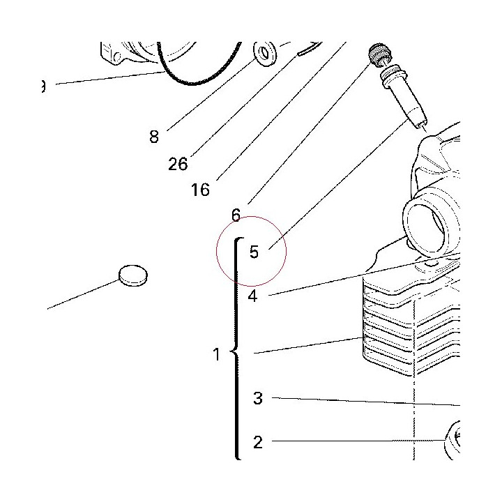 Guide, exhaust valve 30310401B