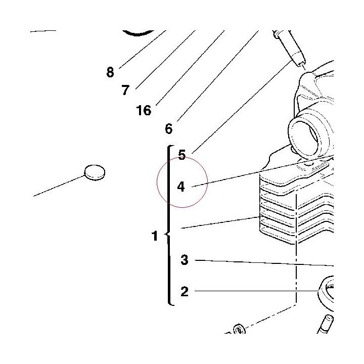 Guide-valve, intake 30310411A