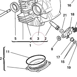 Guide-valve, intake 30310411C