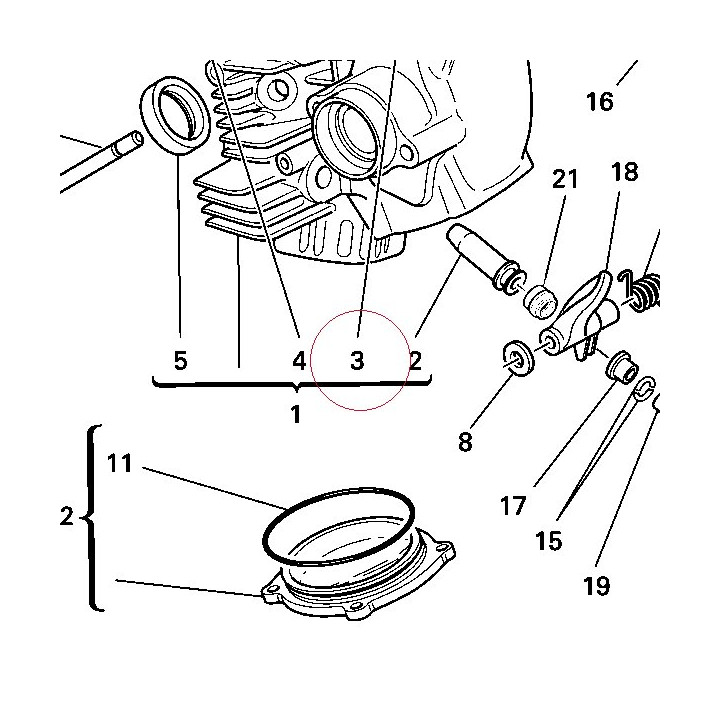 Guide-valve, intake 30310411C